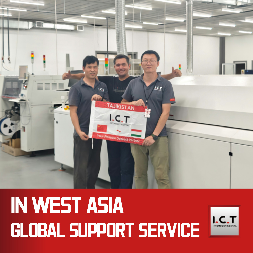 I.C.T | Four de refusion à haute efficacité avec pompe et machine à souder par refusion pour refroidisseur