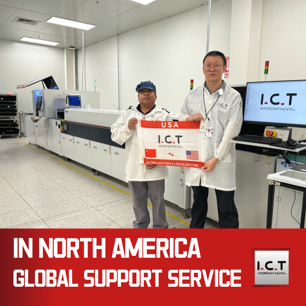 I.C.T | SMT Machine de collage par pulvérisation de revêtement pour PCB LED