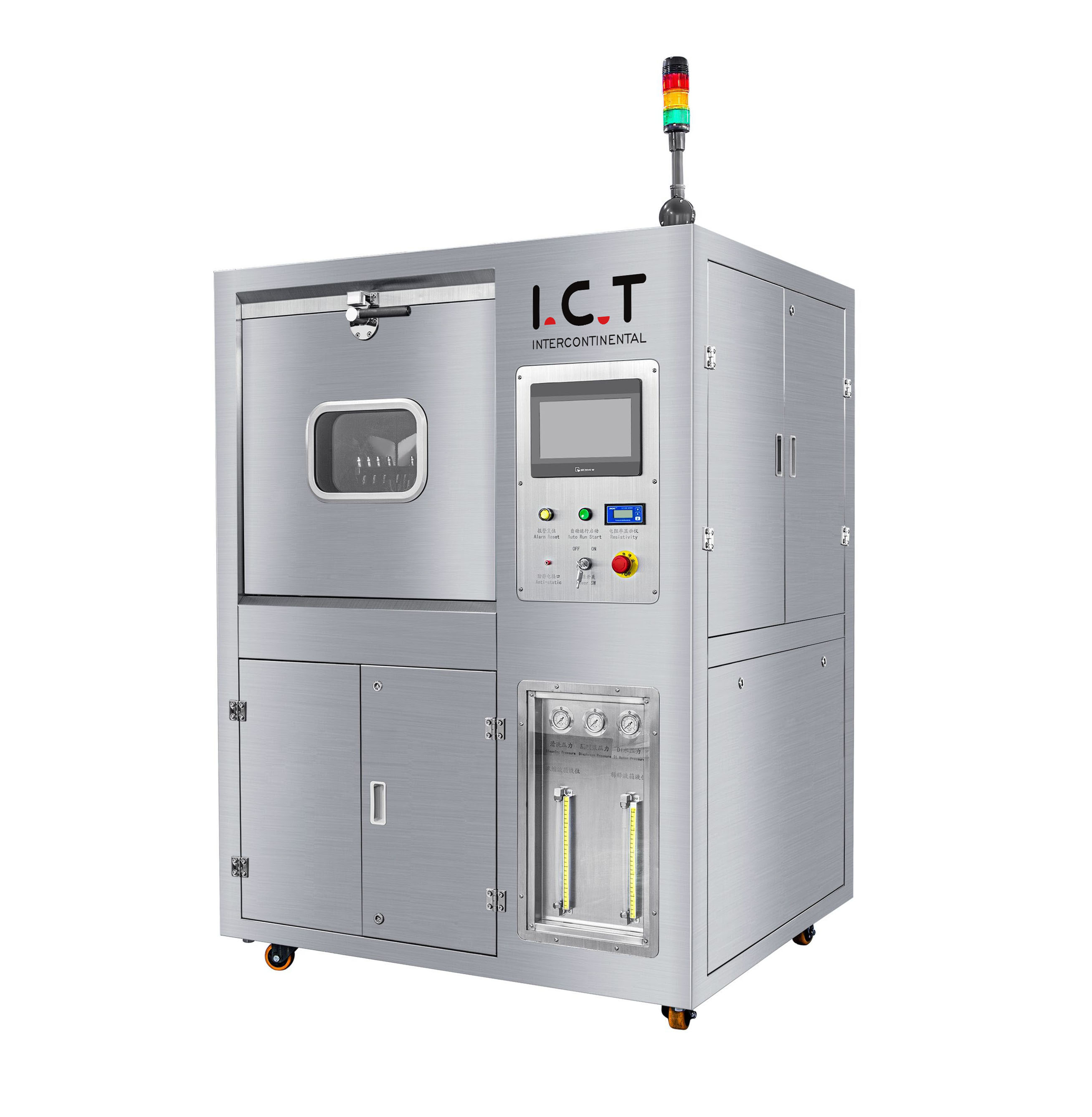 I.C.T Pneumatique pochoir PCBA Machine de nettoyage électronique PCB Aspirateur automatique