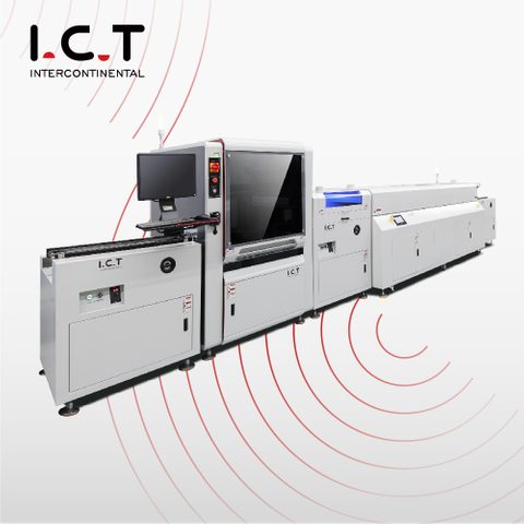 I.C.T丨 PCB Ligne de pulvérisation de revêtement UV automatique Machine de collage