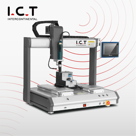 I.C.T |Machine d'instrument de robot de vis de double plate-forme d'adsorption
