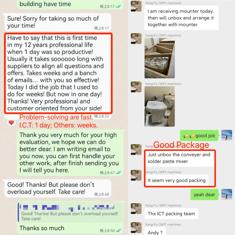 I.C.T | Machine de ligne SMT SMD entièrement automatisée