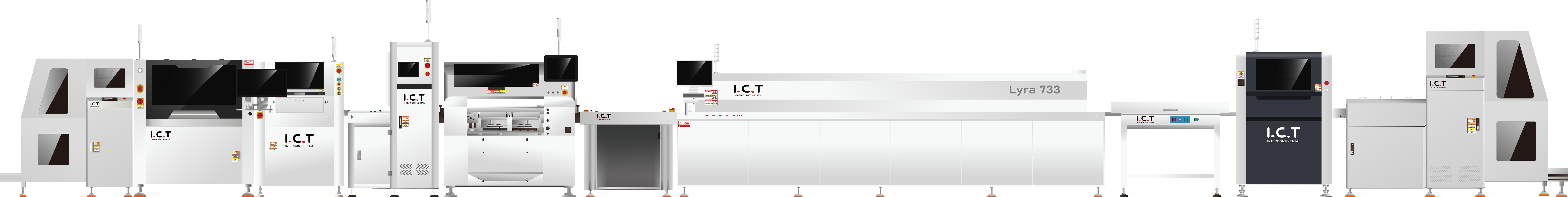 I.C.T SMT Line + AOI + SPI