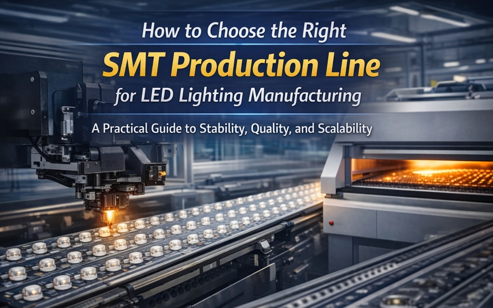 Comment choisir la cha&icirc;ne de production SMT pour la fabrication d'&eacute;clairage LED