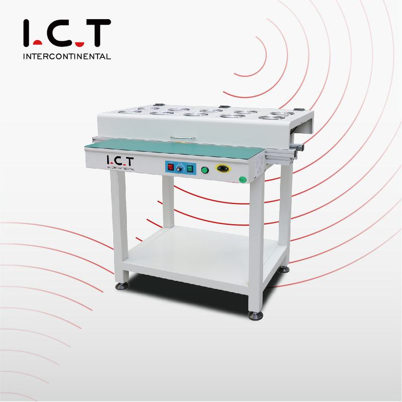 I.C.T SMT Courroies Convoyeur Machine avec ventilateur de refroidissement