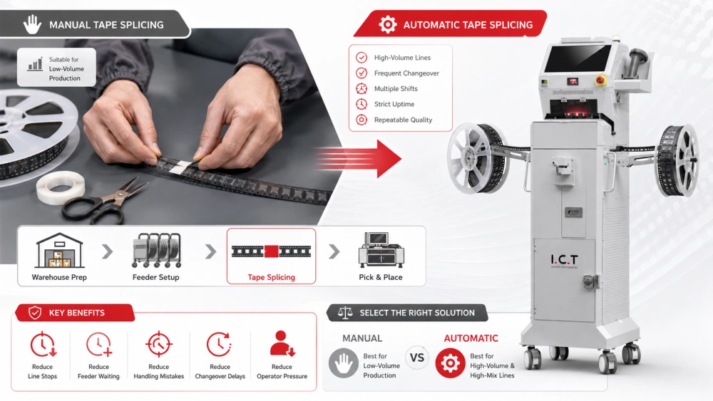 Automatique ou manuel SMT &Eacute;pissage de bande.webp