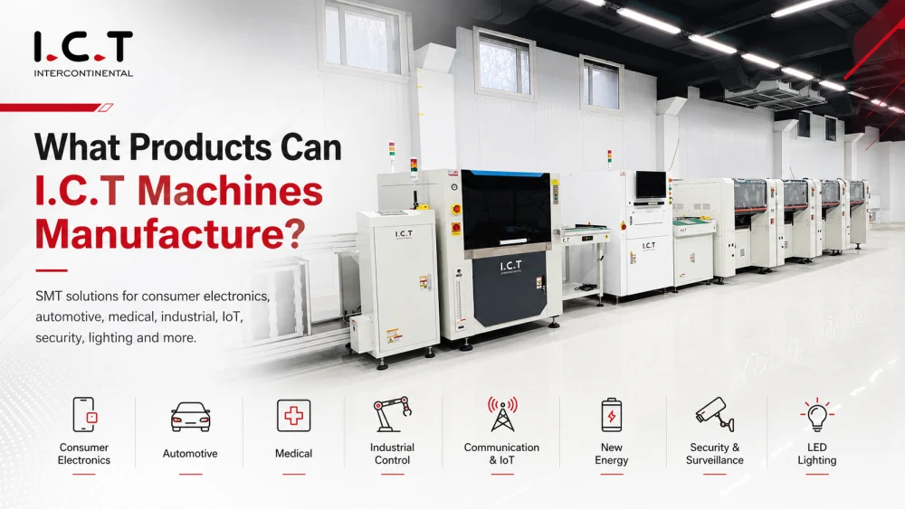 Quels types de produits peuvent I.C.T SMT Machines Manufacture.webp