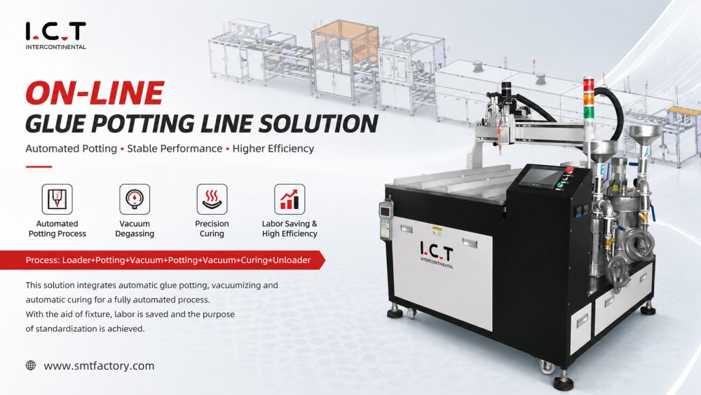 Solution de ligne d'empotage de colle
