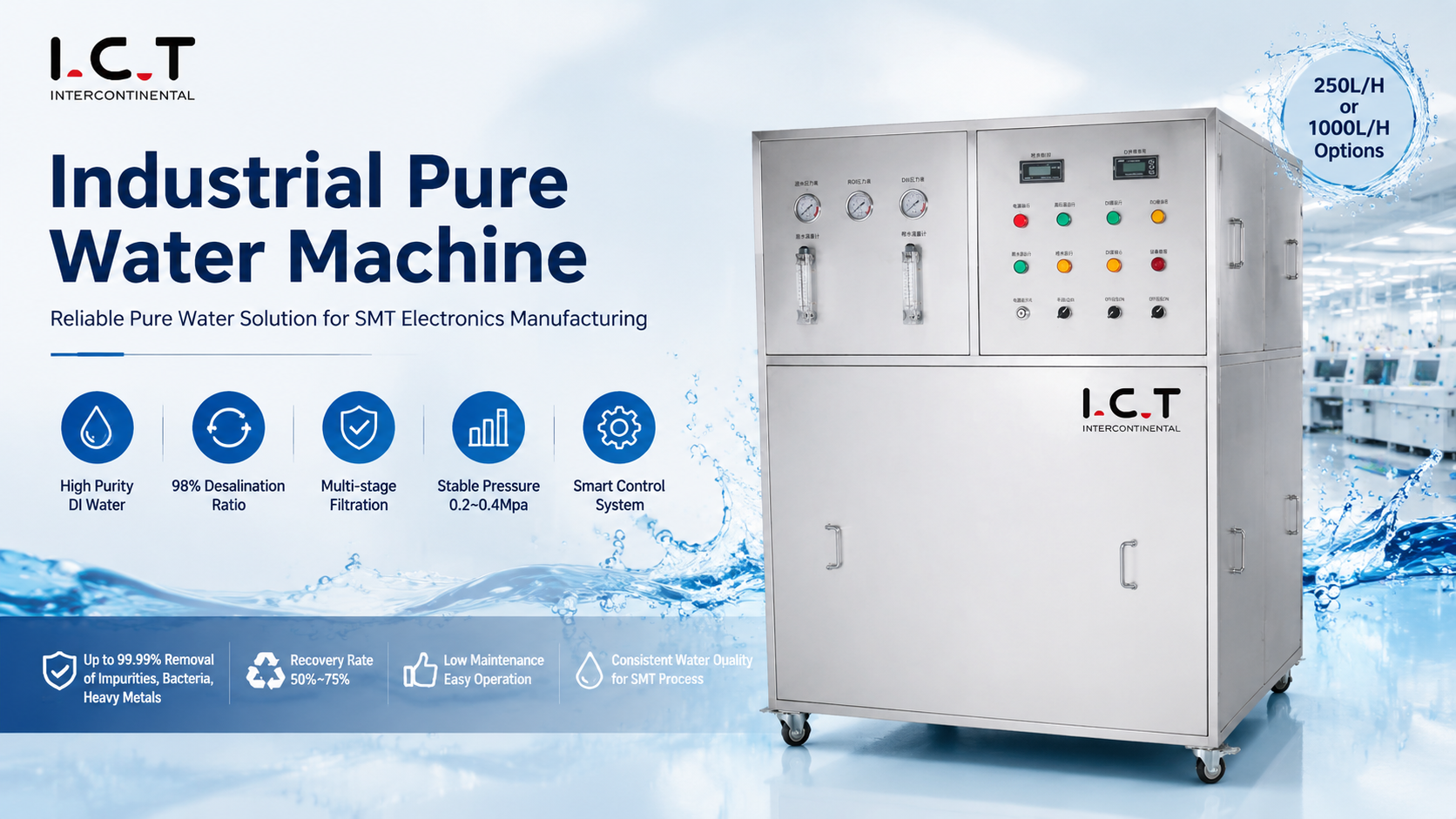 Machine &agrave; eau pure industrielle